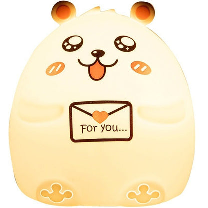 Colorful Bear Silicone Night Light Bedroom Bedside
