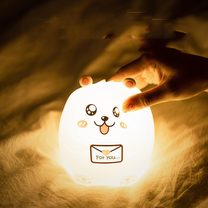 Colorful Bear Silicone Night Light Bedroom Bedside