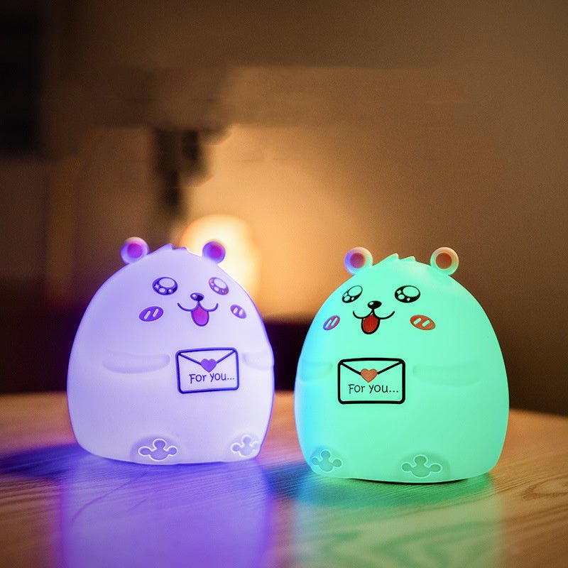 Colorful Bear Silicone Night Light Bedroom Bedside