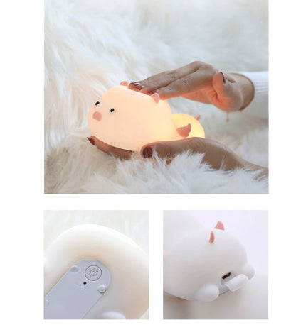 Pig Silicone Night Light